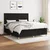 Vidaxl Box spring postelja z vzmetnico črna 160x200 cm blago
