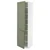 METOD Visoki element s policama/2 vrata, bela/Axstad sivozelena, 60x60x220 cm