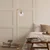 Opviq Viran 10950 Podna lampa, Zlatna