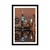 Plakat s paspartujem odsev Manhattana v vodi - 20x30 silver