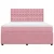 Vidaxl Box spring postelja z vzmetnico roza 180x200 cm žamet