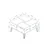 Hanah Home Nirvana Sto za dnevnu sobu, Crno-Braon