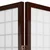 Homestyle4U Pregrada za prostor 6 panelov 264x2.2x175 cm rjava