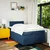 Vidaxl Box spring postelja z vzmetnico modra 120x190 cm blago