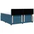 Vidaxl Box spring postelja z vzmetnico modra 180x200 cm žamet