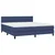 Vidaxl Box spring postelja z vzmetnico modra 180x200 cm blago