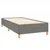 Vidaxl Box spring postelja z vzmetnico temno siva 80x200 cm blago