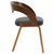 vidaXL Blagovaonske stolice od savijenog drva i tkanine 6 kom tamnosive