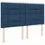 vidaXL vidaXL Box spring postelja z vzmetnico modra 200x200 cm blago, (21305385)