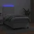 Vidaxl Box spring postelja z vzmetnico LED bel 100x200 cm umetno usnje