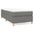 vidaXL Box spring postelja z vzmetnico temno siva 100x200 cm blago