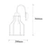 Opviq Zidna lampa E27 Max 40W, Siva