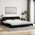 Krevet s madracem Dover crni 200x200 cm od tkanine