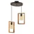 Opviq Luster Rectangle Double G Glass, Vintage