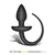 AfterDark Harthley Butt Plug with Tail 16 cmx3.2 cm Black