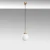 Opviq Luster Orbital-15-14002, 15x15x115cm, IP20, Belo-zlatne boje