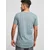 Long T-shirt in the shape of dust blue
