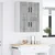 vidaXL Stenska kuhinjska omarica 2 pcs Siva Sonoma 60 x 31 x 40 cm