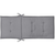 Jastuci za vrtne stolice 4 kom sivi 120 x 50 x 3 cm od tkanine