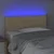 LED uzglavlje krem 100x5x78/88 cm od tkanine
