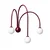 Opviq zidna lampa Vault 20950-C, 3 × G9, bordo
