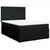 Vidaxl Box spring postelja z vzmetnico črna 140x200 cm blago