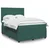 Vidaxl Box spring postelja z vzmetnico temno zelen 140x190 cm žamet