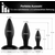 Paloqueth Long.Session Analplug Set from Skin-Friendly Silicone Black 3 pack