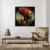 Canvas Slika na platnu Dama u crvenom, 60x60 cm, Sa ramom, Bela