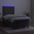 Vidaxl Box spring postelja z vzmetnico LED temno siva 100x200 cm žamet