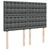 Vidaxl Box spring posteljni z vzmetnico temno siv 140x190 cm blago