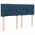 Vidaxl Box spring postelja z vzmetnico modra 140x200 cm blago