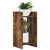 Stalak za biljke s policom 2 pcs Dimljeni Hrast 30 x 30 x 60 cm