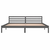 vidaXL 810452  Bed Frame Solid Wood Pine 200x200 cm Grey