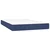 Vidaxl Box spring postelja z vzmetnico moder 120x200 cm blago