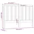 Greatstore Posteljno vzglavje medeno rjavo 146x4x100 cm trdna borovina