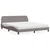 Vidaxl Postelja z vzmetnico Dover taupe 180x200 cm blago