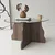 HANAH HOME Sto za dnevnu sobu Butterfly Walnut Transparent