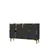 Hanah Home komoda Seza 120, 120 cm, antracit / zlatna
