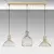 Opviq Luster Tabut-MR-768-1, 148x38x124cm, 220-240V, IP20 Zlatno-crne boje