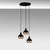 Opviq Yildo 7036 Visilica, E27, 3x40W, IP20, Crna