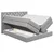 MID.YOU POSTELJA BOXSPRING 160 cm  x 200 cm , tekstil, leseni material srebrne barve