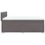Vidaxl Box spring postelja z vzmetnico siva 140x200 cm umetno usnje