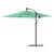 Vrtni suncobran s drvenim stupom zeleni 246x246x230 cm