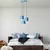 Opviq Luster Duz-195, 75-110cm, 45 cm, 3xE27, IP20, Plavi