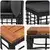 Set vanjskih sofa 12 pcs Crna i tamno siva Poliester
