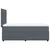 Vidaxl Box spring postelja z vzmetnico temno siv 90x190 cm žamet