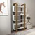 Hanah Home Polica za knjige Reina, 80x150x29.5 cm, Orah-bela