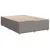 Vidaxl Box spring postelja z vzmetnico taupe 140x190 cm blago