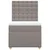Vidaxl Box spring postelja z vzmetnico taupe 80x200 cm blago